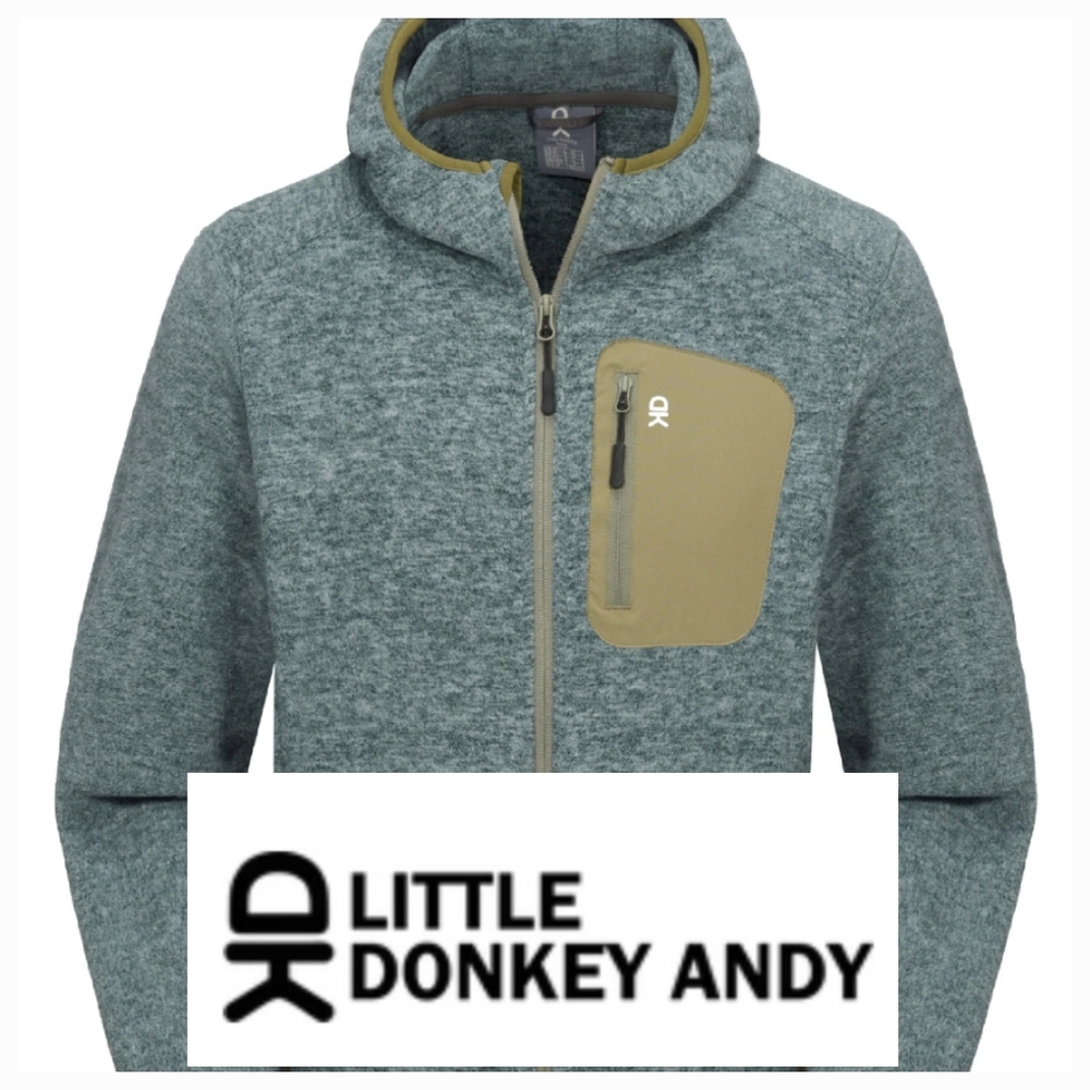 Little Donkey Andy Polar Fleece Warm Running Hooded Jacket Size Large